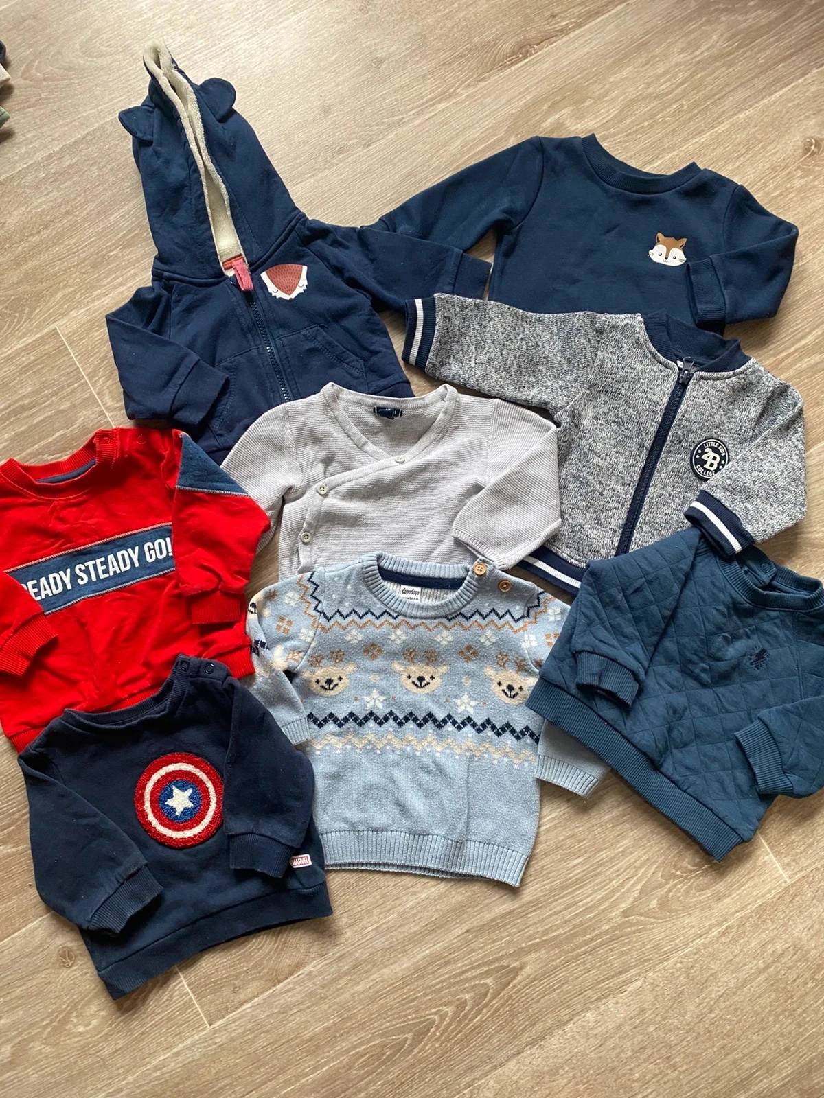 Lot vêtements bébé garçon 3 mois de 65 pièces – photo 3